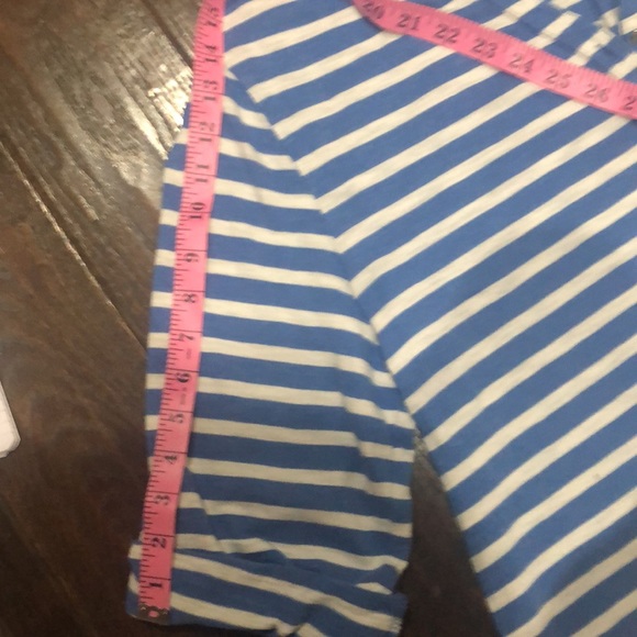 Chico’s Size 3/Extra Large Striped Button V Neck Blouse - Picture 9 of 12